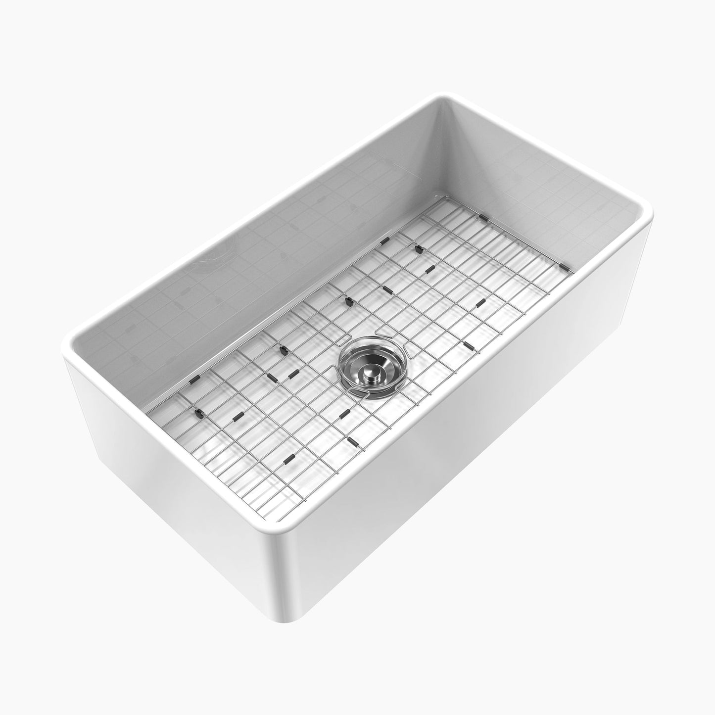 33 Inch Farmhouse Sink With Ceramic Porcelain Fireclay Model HR-S3318W