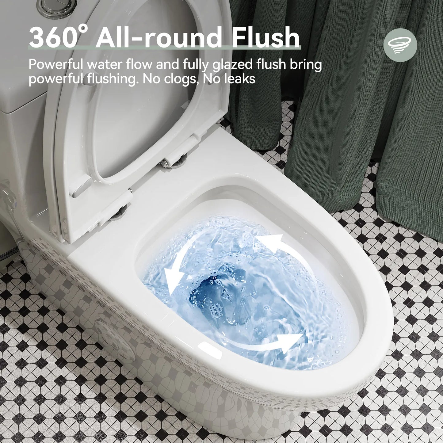 Dual Flush Toilet 12 Inch Rough In Toilet Model 76D
