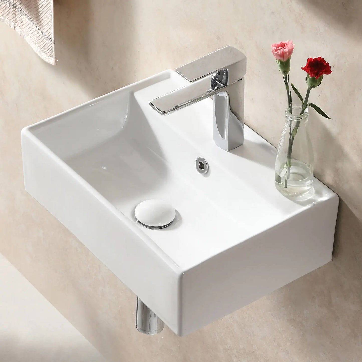 Wall Mounted Bathroom Sink Model HWTP-S4531W