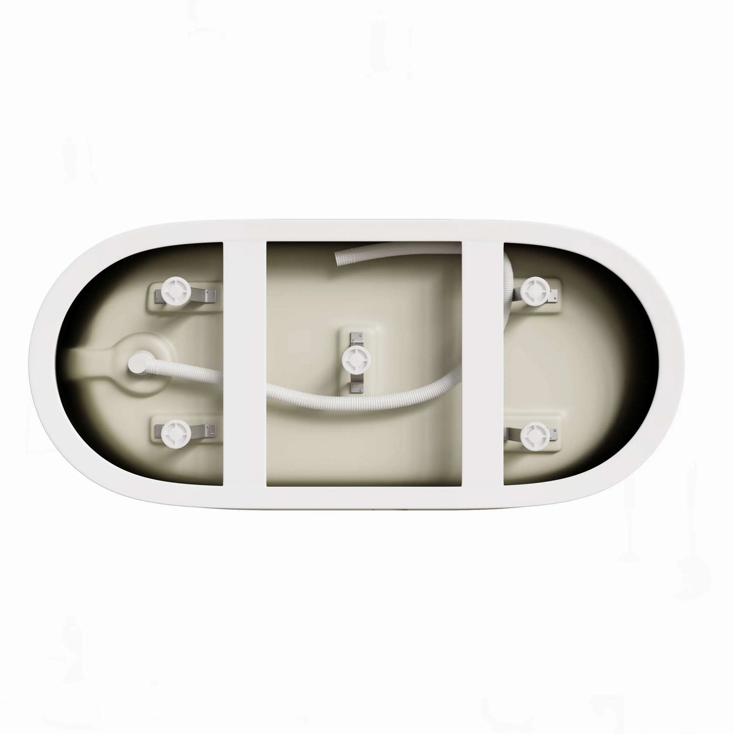 59 Inch Deep soaking Tub Acrylic Freestanding Tub Model TU59-MB