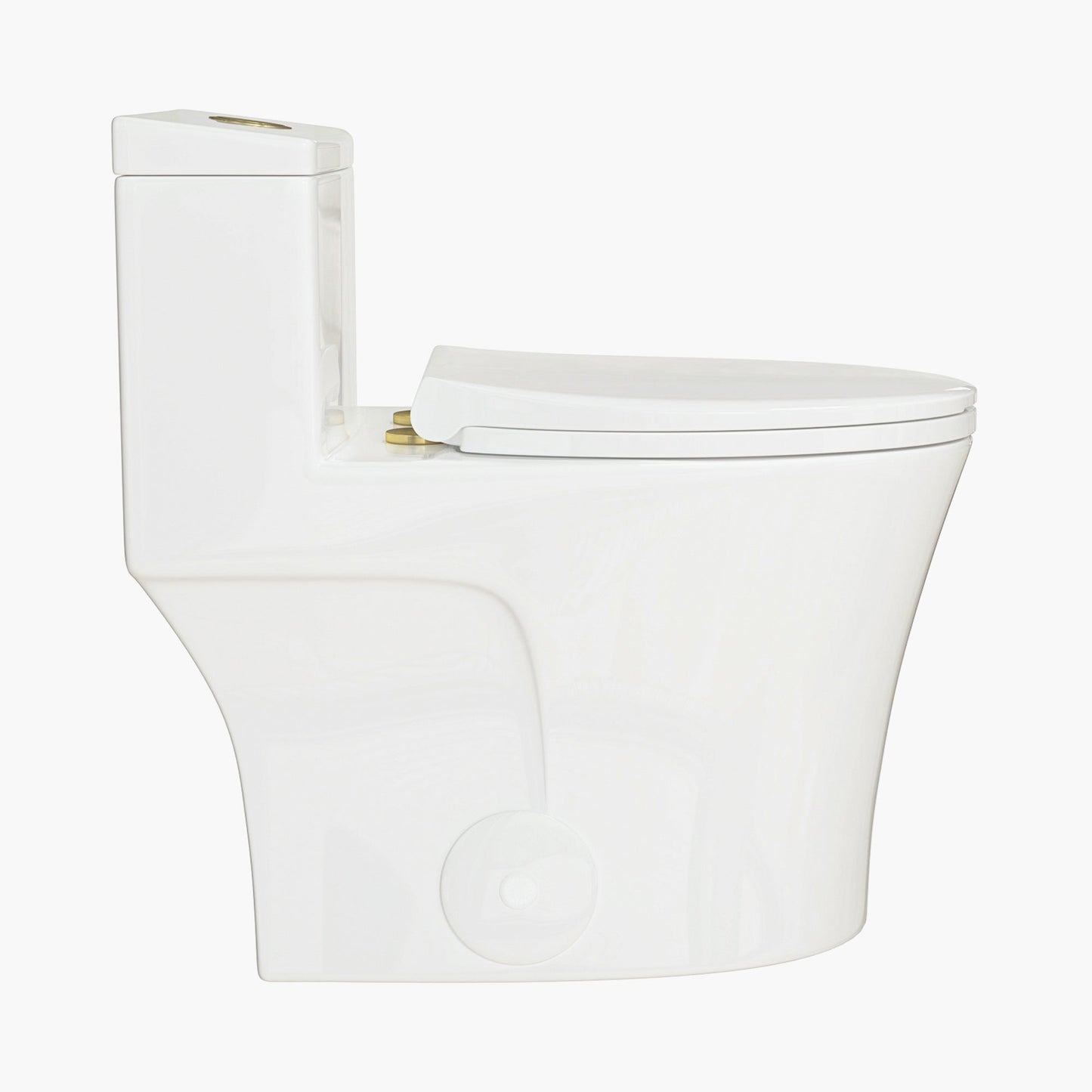 Elongated Dual Flush One Piece Toilet ADA Floor Mounted Toilet Model T0338W-G
