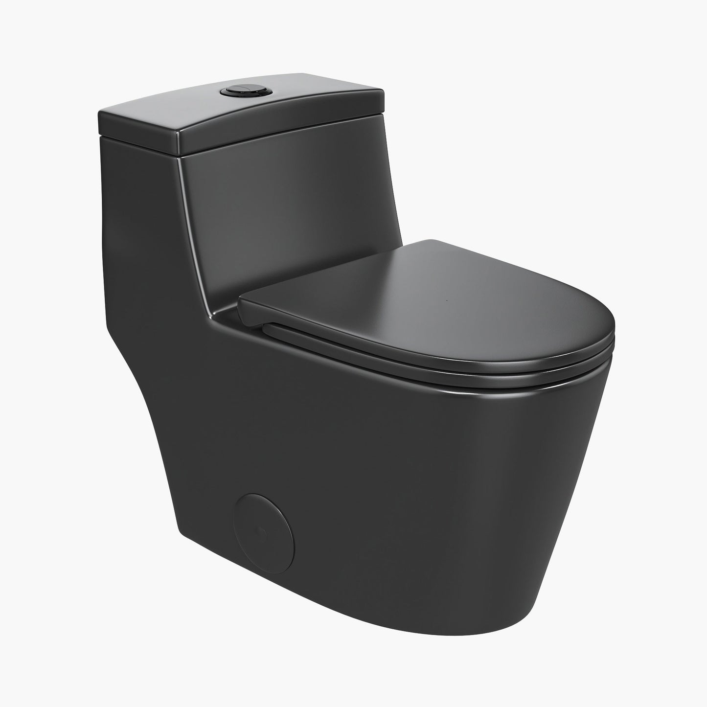 Dual Flush 1.28 GPF Elongated Toilet One Piece Toilet With Seat Model HR-T0280B