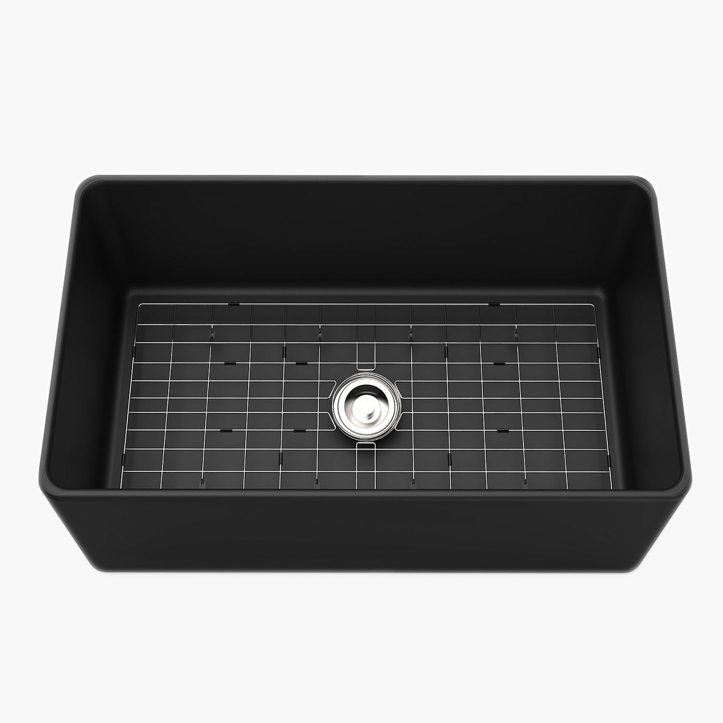 Best Black Farmhouse Sink Apron Single Bowl Model HR-S3018B