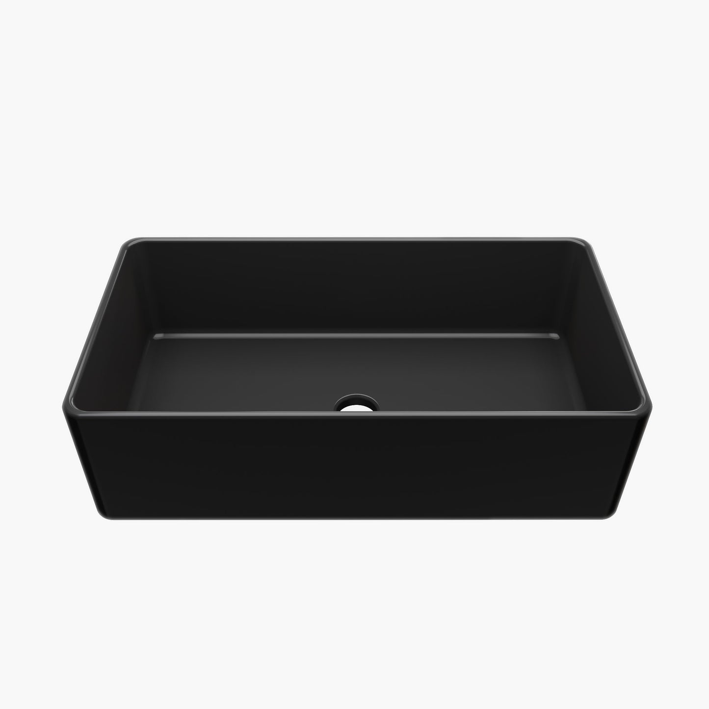 36 Inch Sink Black Kitchen Farm Sink With Basket Strainer Model HR-S3618B