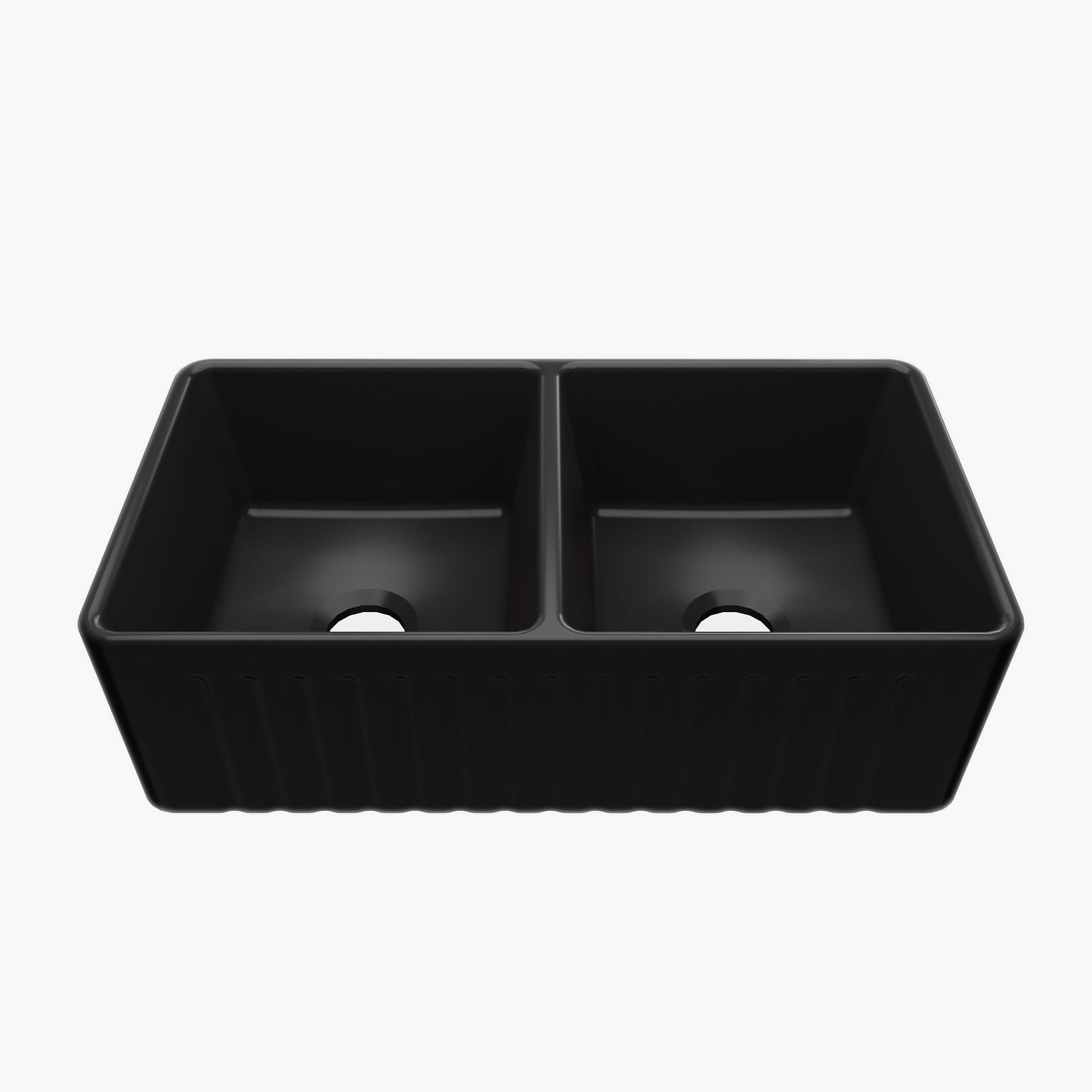 33 Inch Farm Kitchen Sink Double Basin Fireclay Model HR-DS3318B