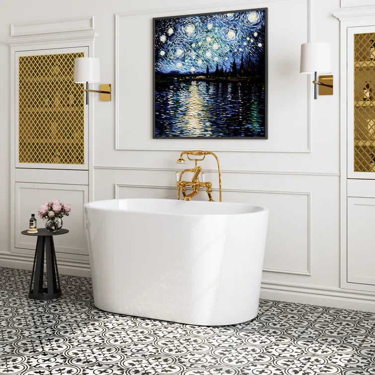 47 Inch Freestanding Acrylic Soaking Tub Model TU47-SG-NS