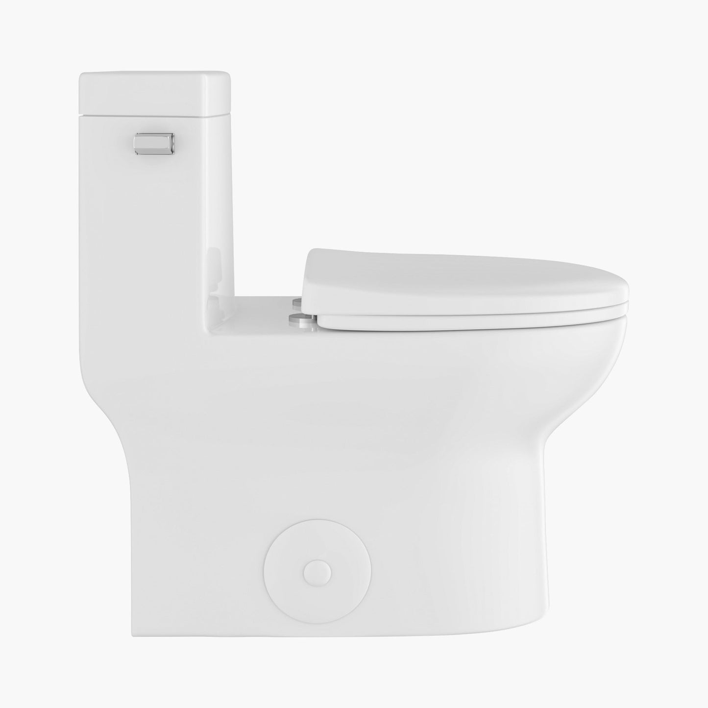 Comfort Height Elongated Toilet Single Flush 1 Piece Toilet Model ST076W