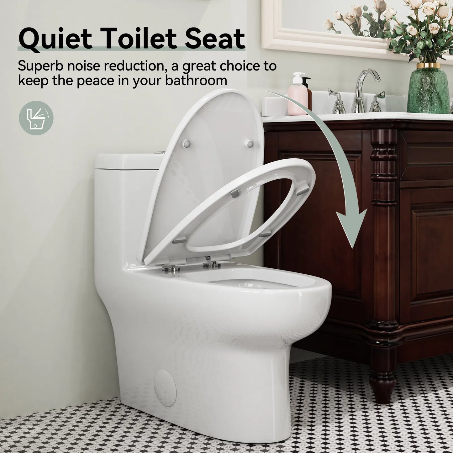 Dual Flush Toilet 12 Inch Rough In Toilet Model 76D