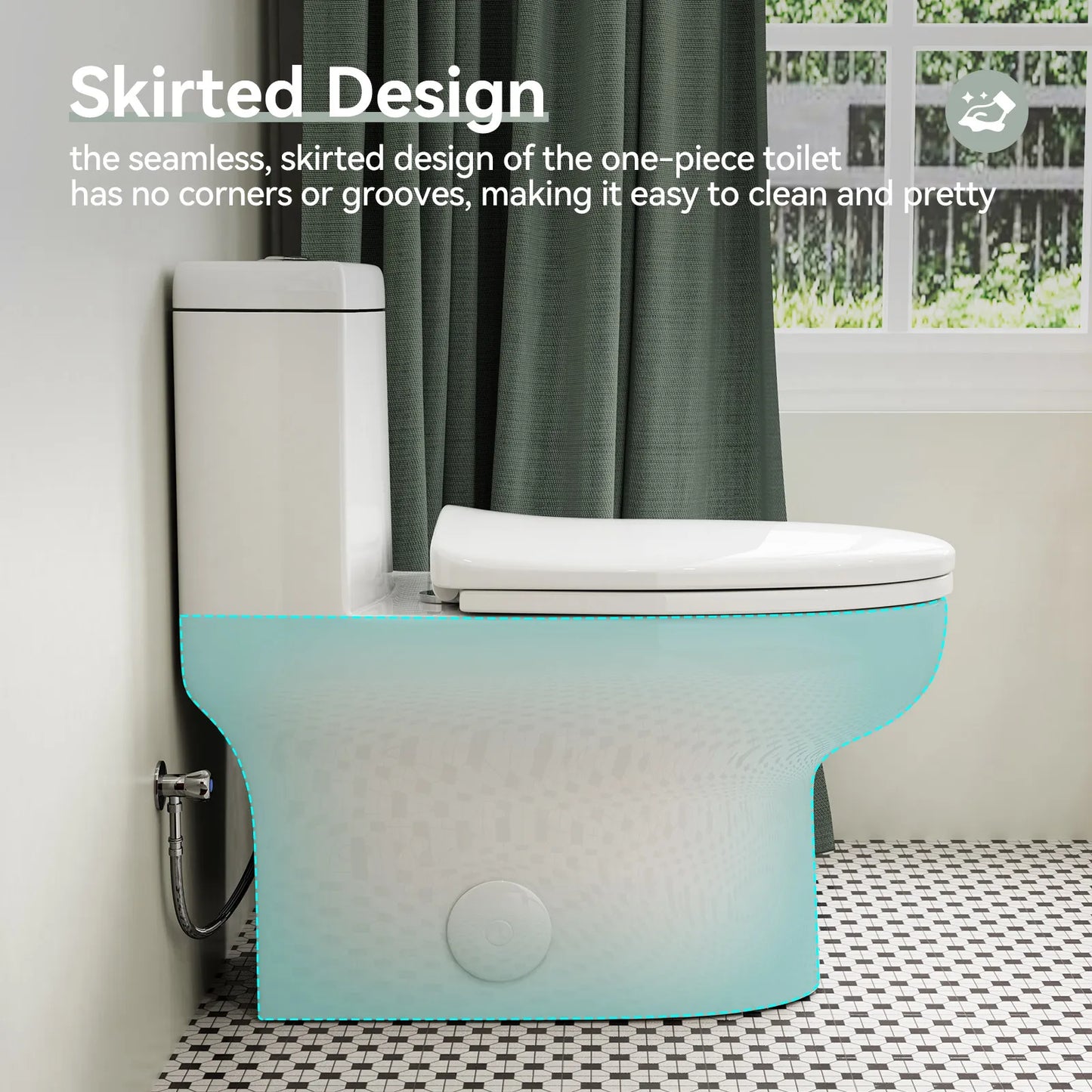 Dual Flush Toilet 12 Inch Rough In Toilet Model 76D