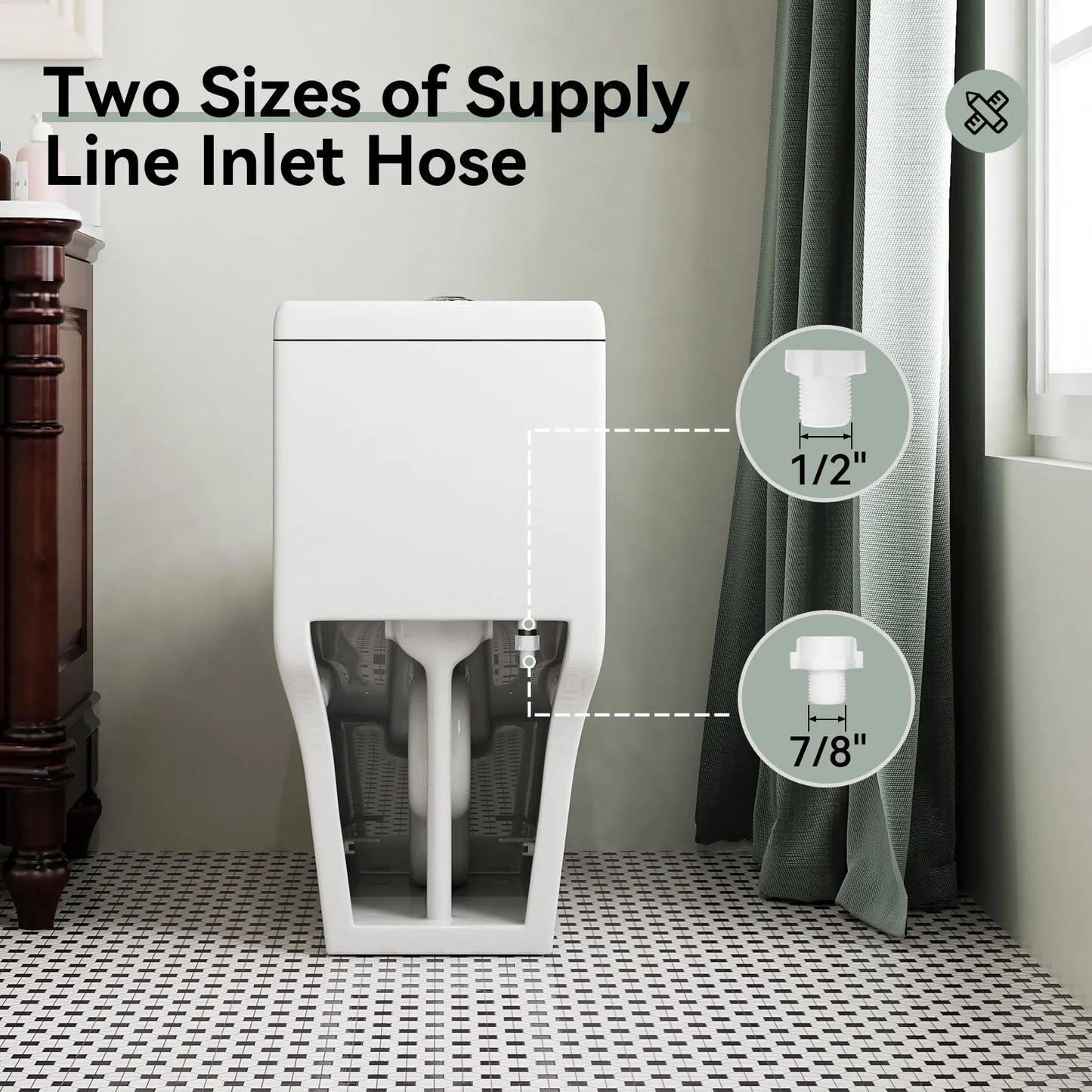 Dual Flush Toilet 12 Inch Rough In Toilet Model 76D