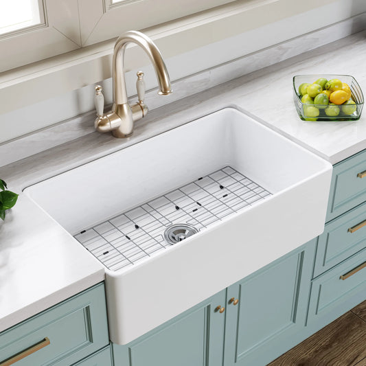 White Undermount Kitchen Sink 33 Inch Sink Model S3320W