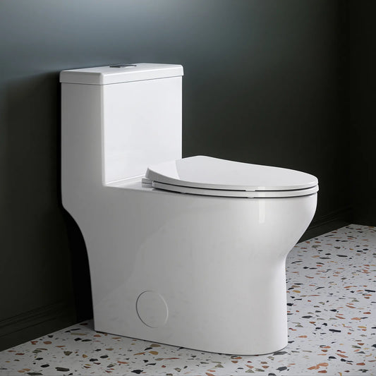 One Piece Toilet ADA Toilet Height 17.3 Inch Model T0350W