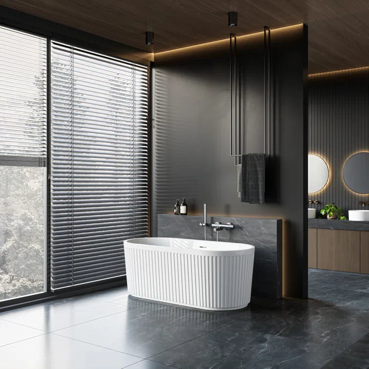 2 Person Bathtub 67 inch Freestanding Tub Model TU67-MB