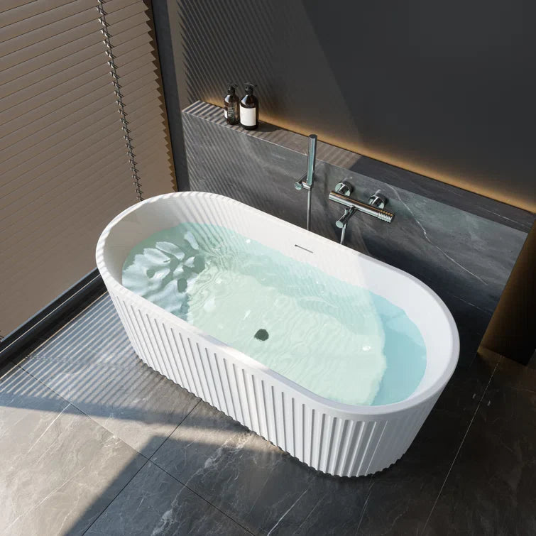 2 Person Bathtub 67 inch Freestanding Tub Model TU67-MB