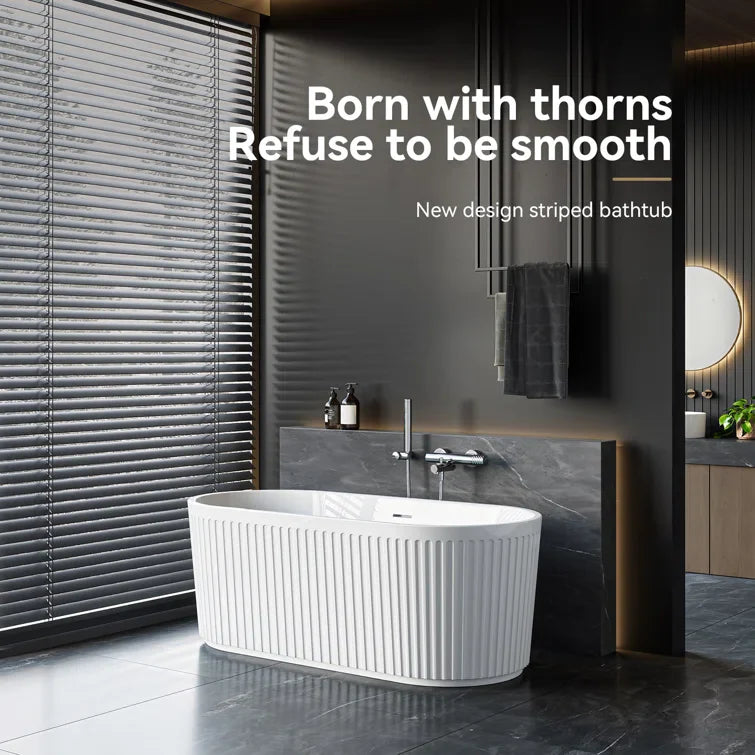 2 Person Bathtub 67 inch Freestanding Tub Model TU67-MB