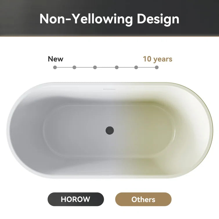 2 Person Bathtub 67 inch Freestanding Tub Model TU67-MB