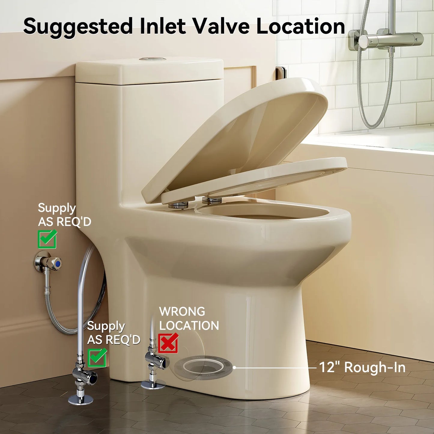 One Piece Toilet Biscuit Color Toilet With Dual Flush Model 8733BC