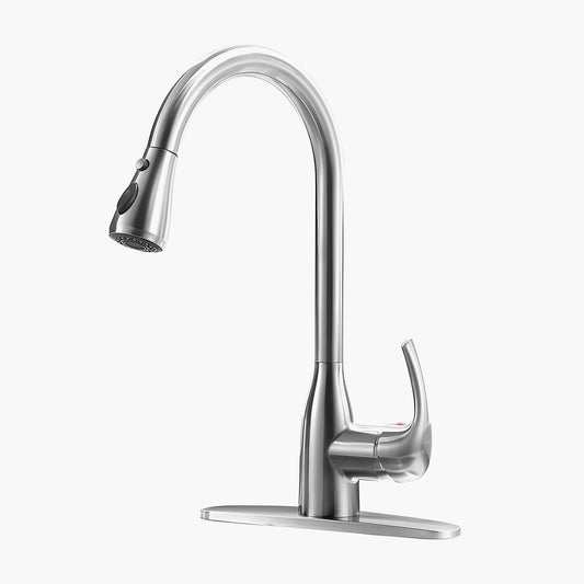 Single Handle Kitchen Faucet With Pull Out Spray Model HR-KF0135B