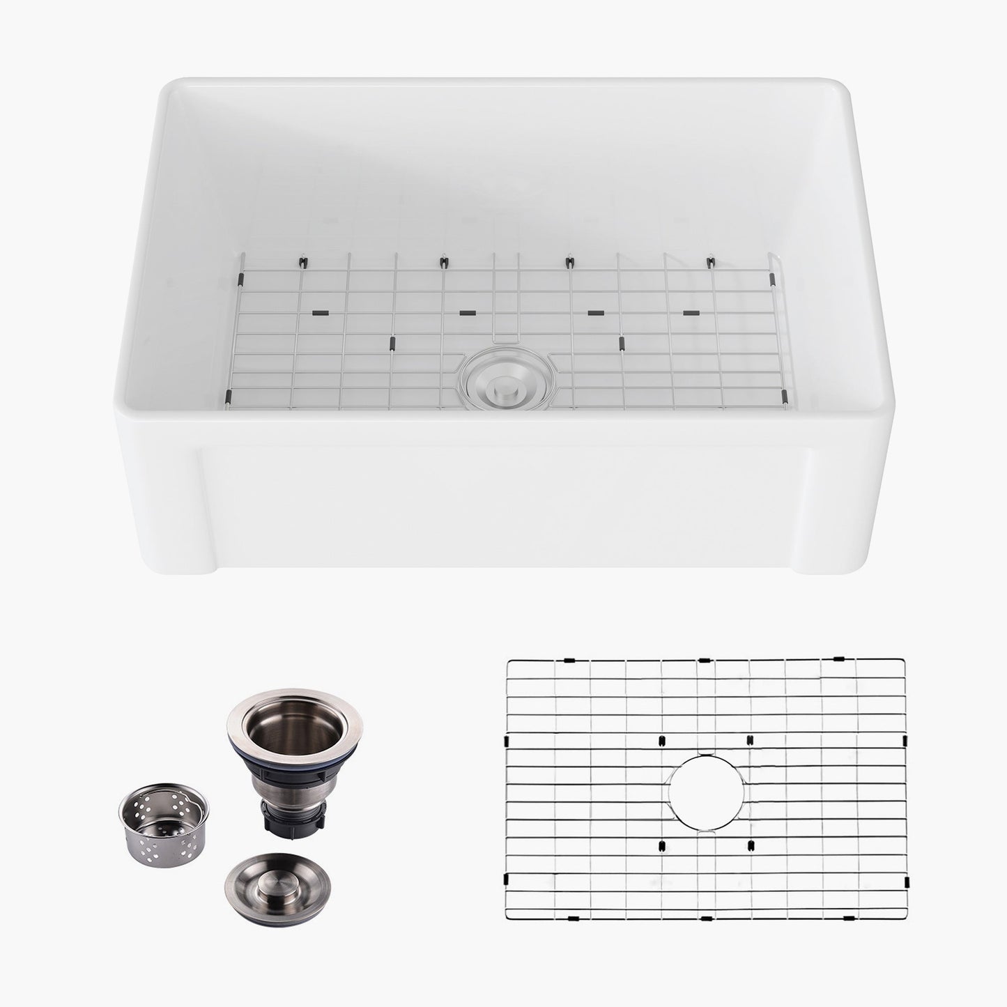 Farmhouse Kitchen Sink Reversible Single Bowl Model HR-S0185W
