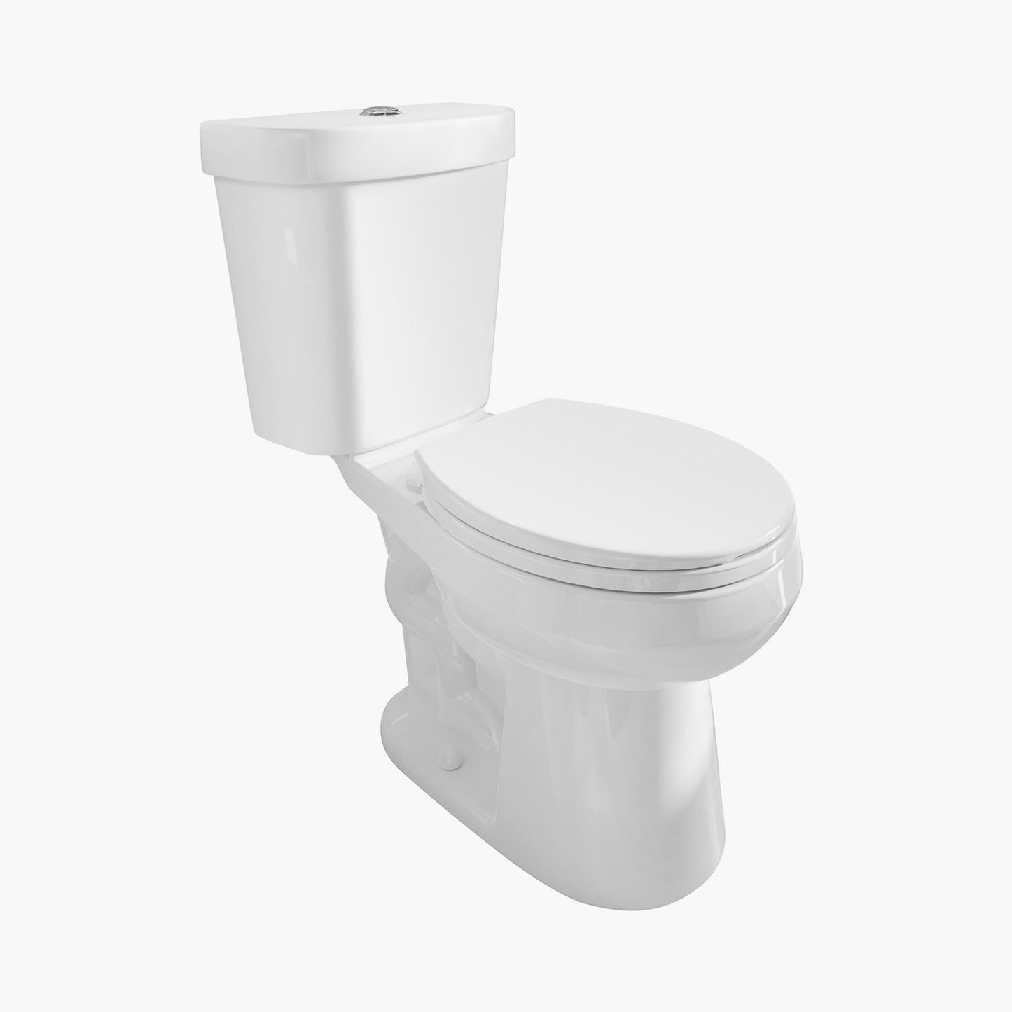 Dual Flush Round Toilet Floor Mounted Two Piece Toilet Model HWTT-R01D