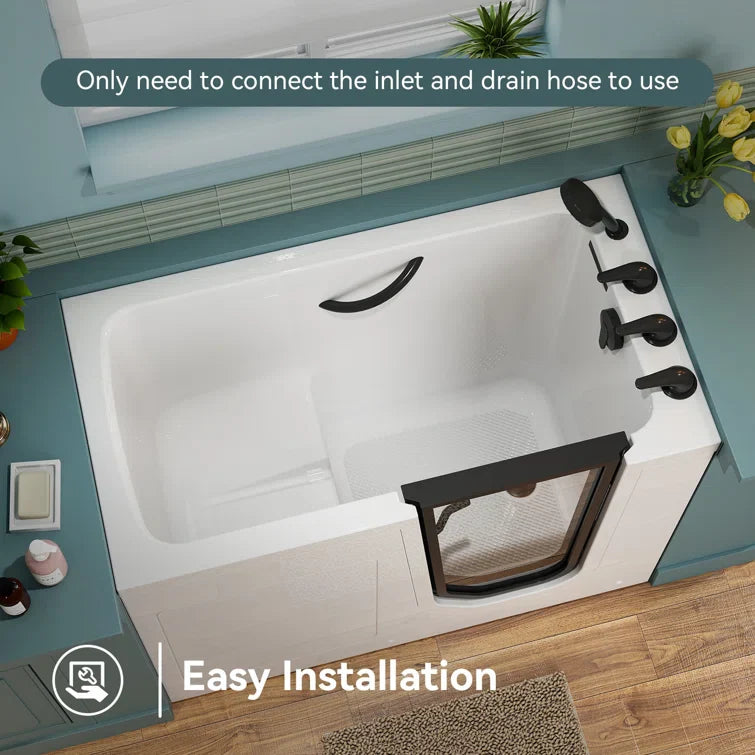 Walk in Tub and Shower Combo Sit Down Bathtub Model M-329R