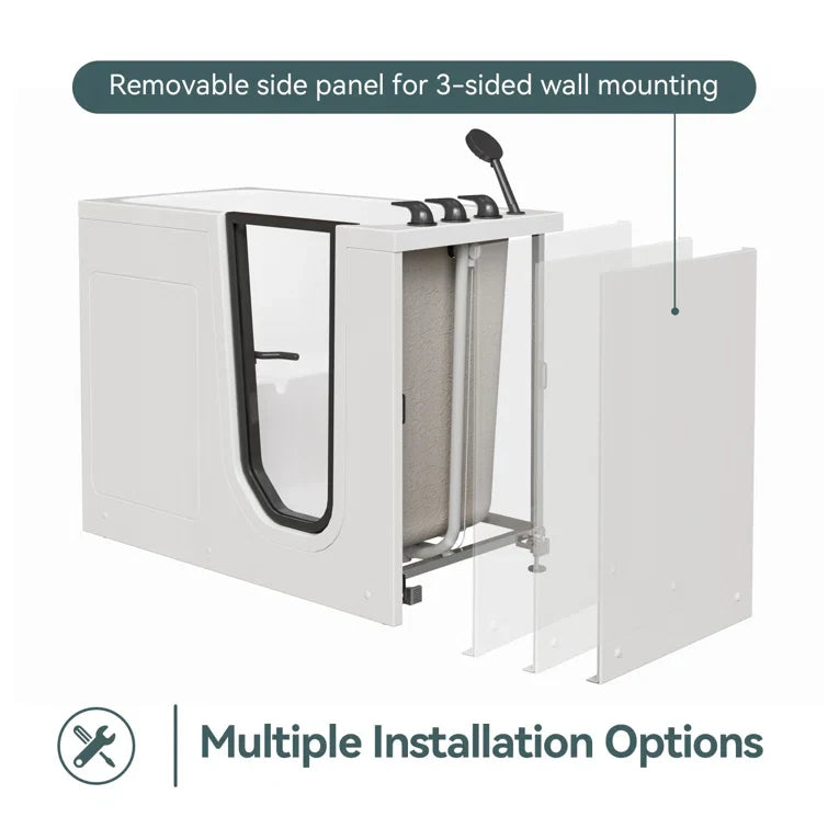 Walk in Tub and Shower Combo Sit Down Bathtub Model M-329R