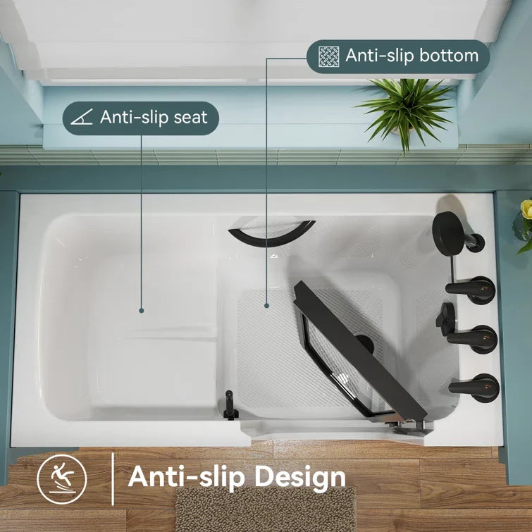 Walk in Tub and Shower Combo Sit Down Bathtub Model M-329R