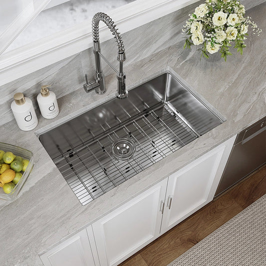 Stainless Steel Undermount Sink 32 Inch Kitchen Farm Sink Model HR-MS3219D