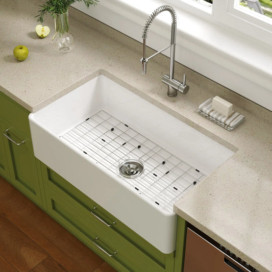 36 Inch Kitchen Sink White Undermount Sink Model S3620W