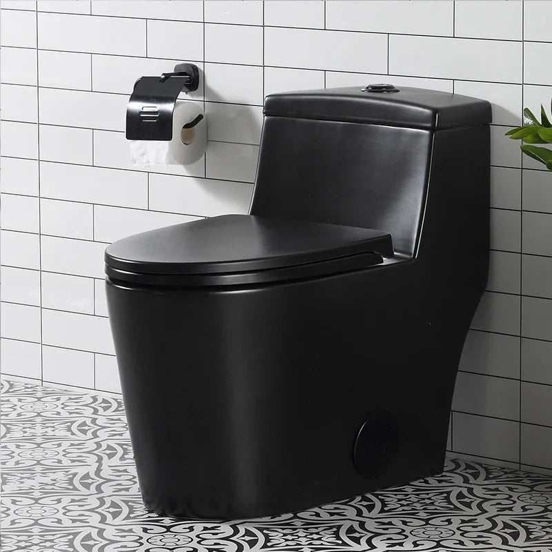 Dual Flush 1.28 GPF Elongated Toilet One Piece Toilet With Seat Model HR-T0280B