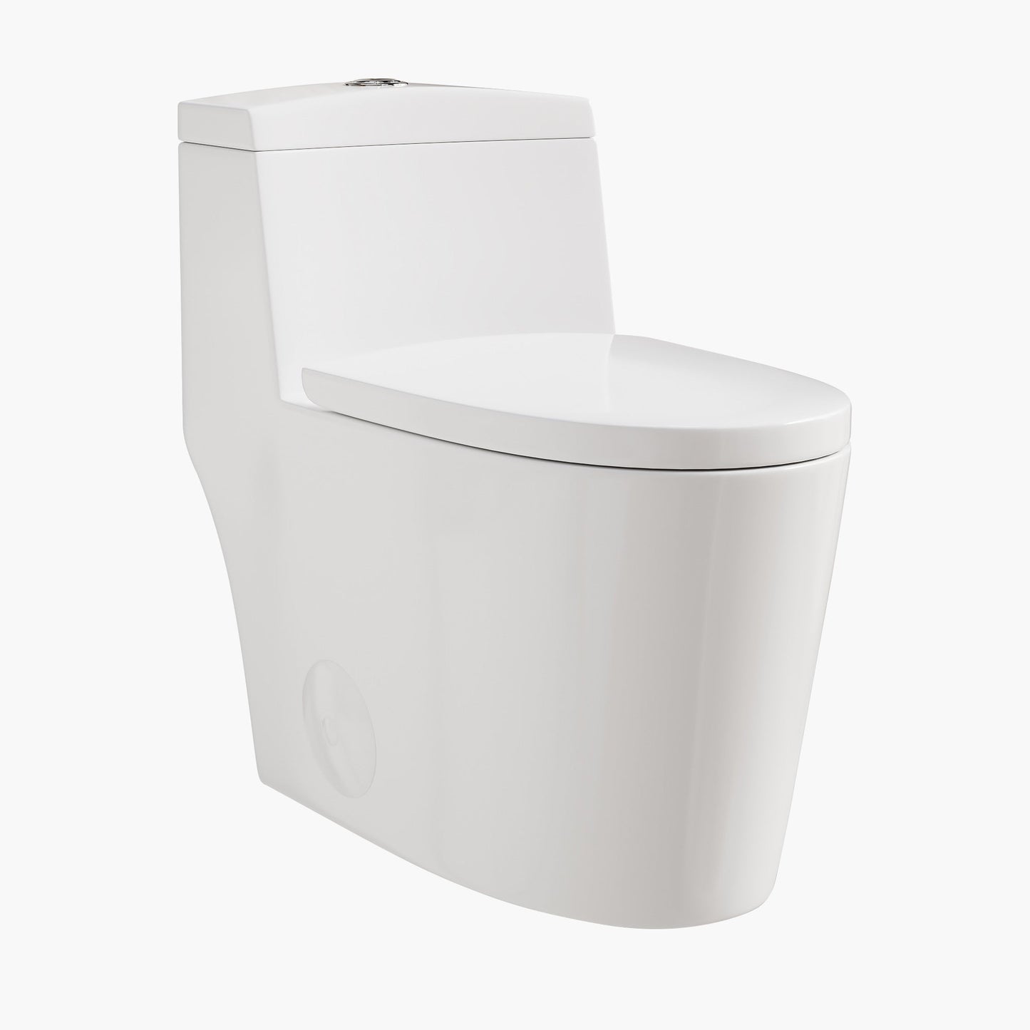 Compact Elongated Toilet One Piece Dual Flush 1.1 OR 1.6 GPF Toilet Model T0280W