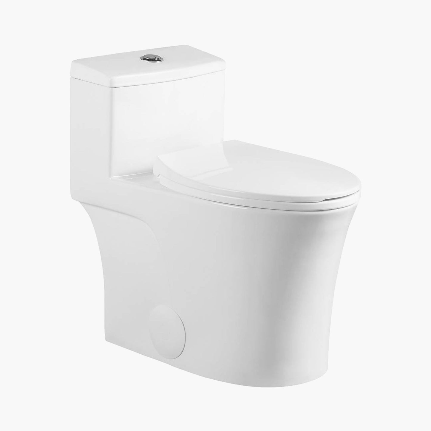 T0338W Elongated One Piece Toilet ADA Toilet Height 17.3 Inch