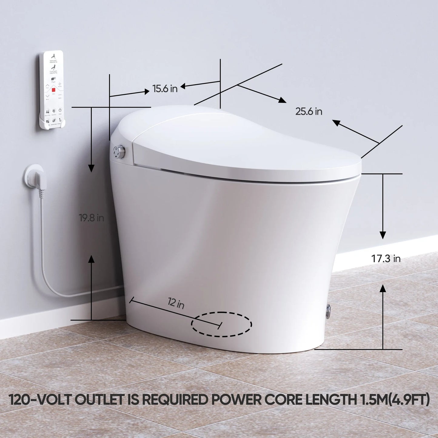 Toilet with Bidet and ADA Model T16A