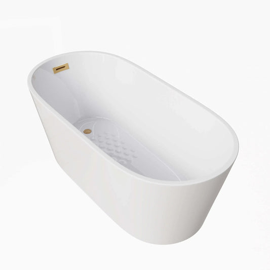 59 Inch Acrylic Free Standing Bathtub Deep Soaking Bathtub Model TU59-SG