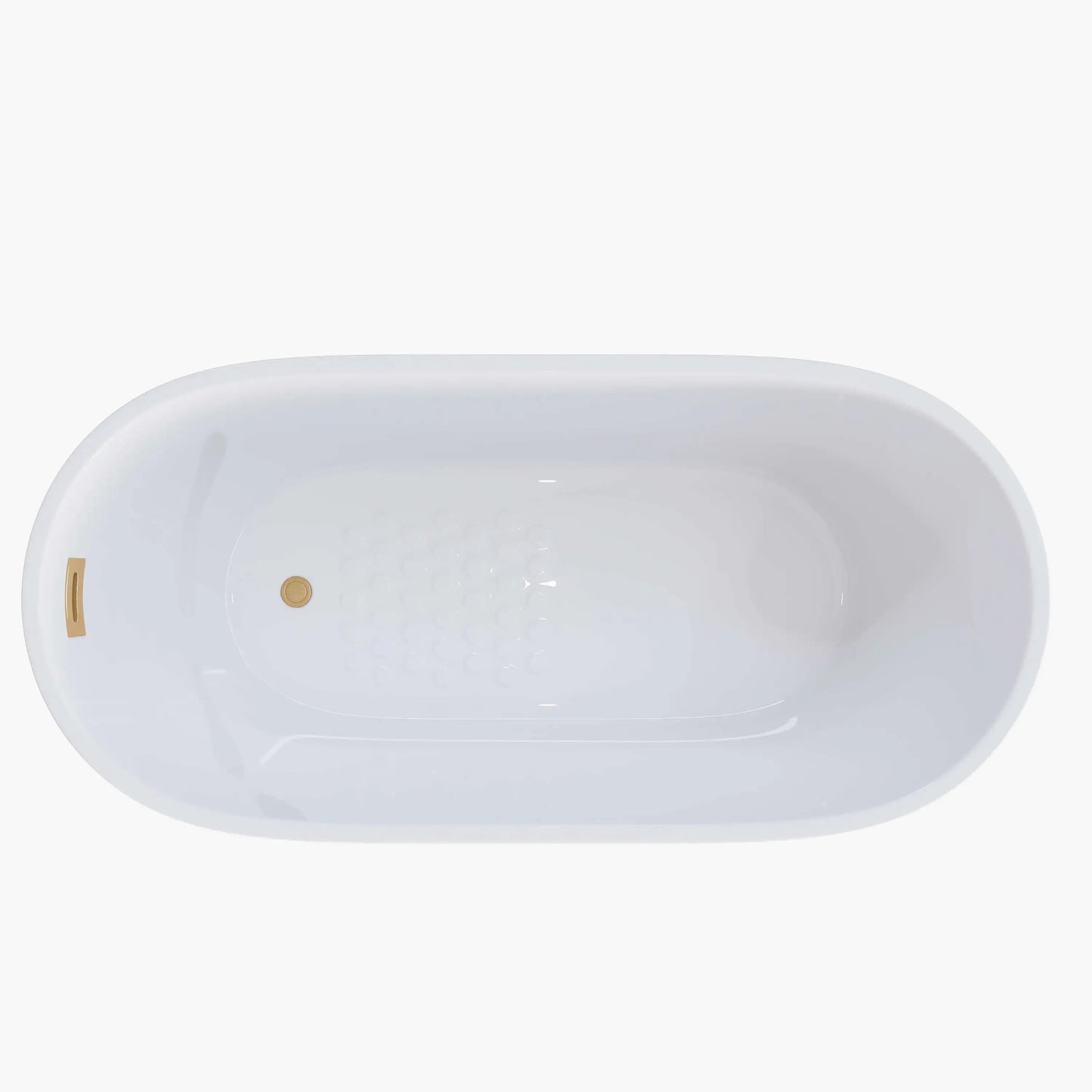 59 Inch Acrylic Free Standing Bathtub Deep Soaking Bathtub Model TU59-SG