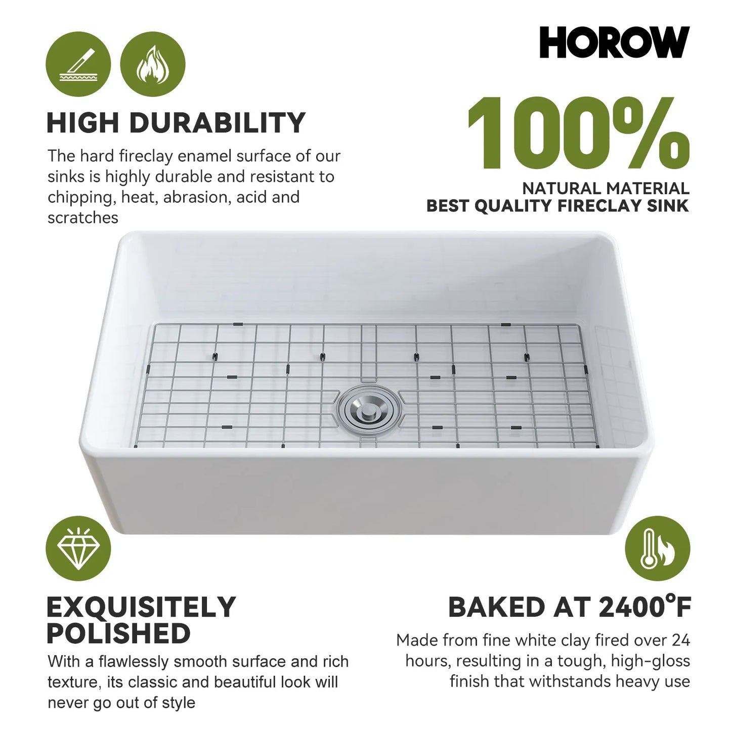 36 Inch Kitchen Sink White Undermount Sink Model S3620W